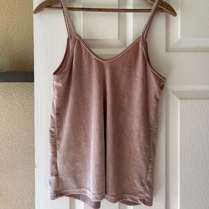 Dusty Rose Satin Tank Top